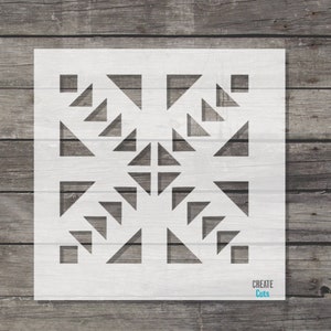 Azteca Tile STENCIL / Mexican style template / Wall, Floor Repeat Pattern / Reusable bathroom Kitchen stencil
