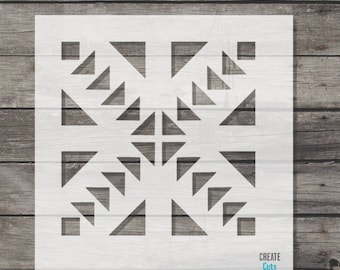 Azteca Tile STENCIL / Mexican style template / Wall, Floor Repeat Pattern / Reusable bathroom Kitchen stencil