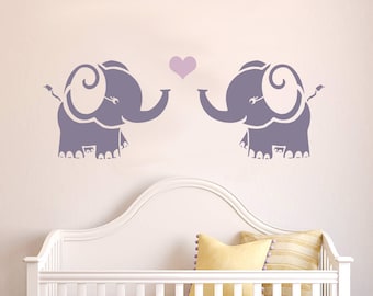 Elephant reusable STENCIL for kids room / nursery wall interior decor / Elephant template