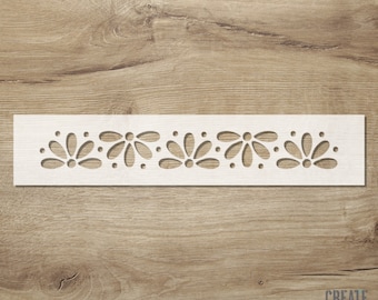 MISTI border STENCIL / Wall furniture craft edge reusable flowery decor / Classic Ornate borders