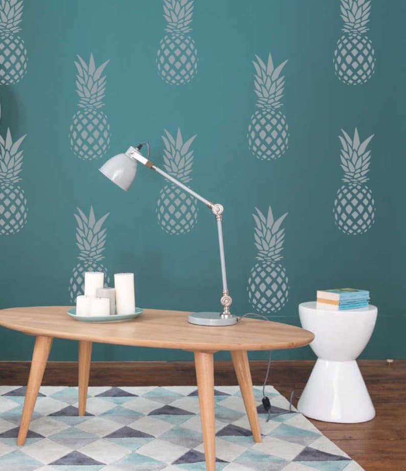 Pineapple STENCIL for home wall interior decor reusable craft airbrush stencil