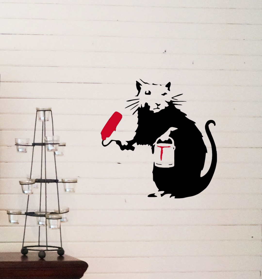 バンクシー Banksy Rat 196 エスタンプリトグラフ 送料無料 Banksy - Graffiti Rat Art Print by Panorama London | King