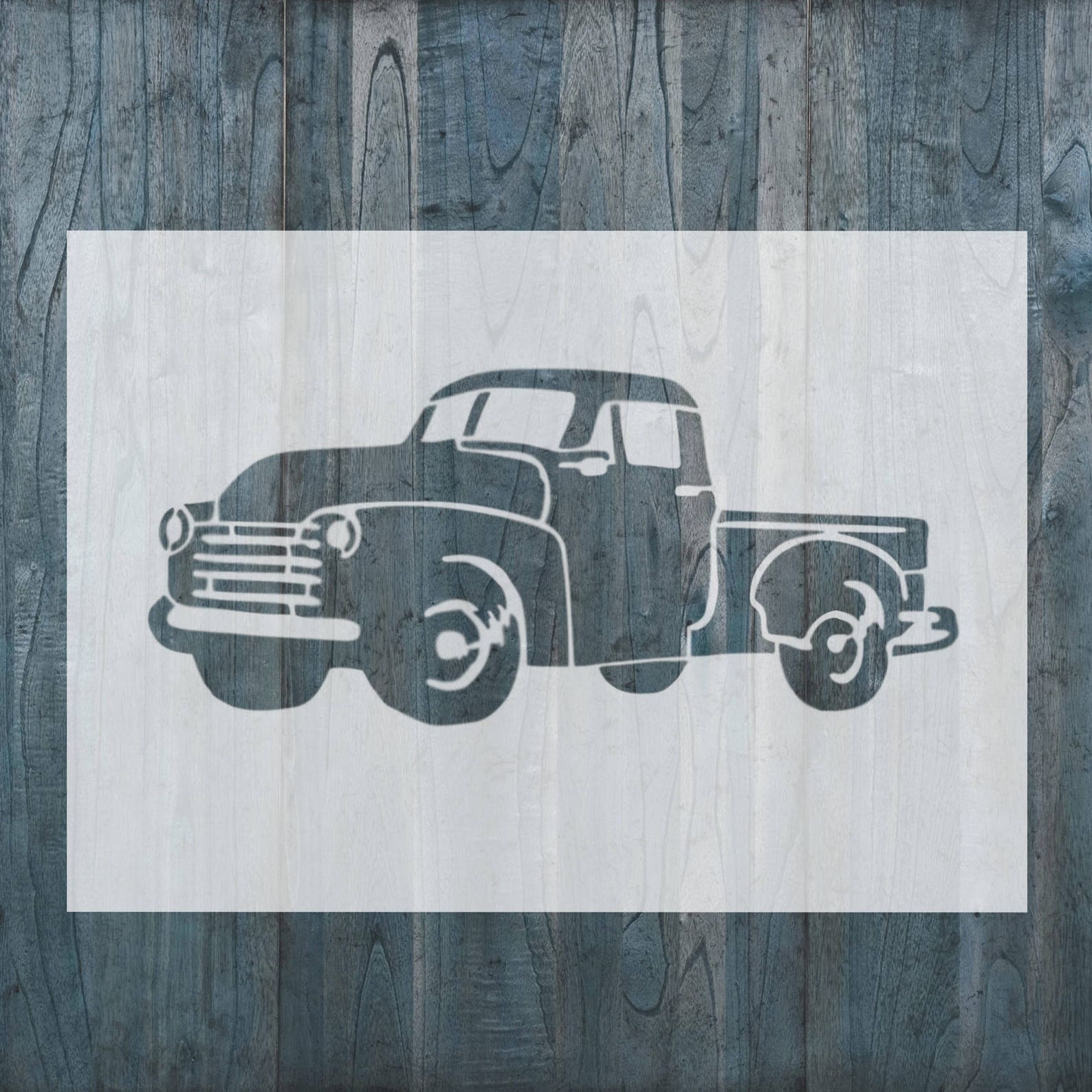 Vintage Truck STENCIL for Home Wall Interior Decor / Vintage - Etsy