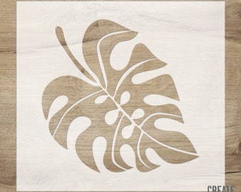 Palm Leaf Stencil: Reusable Home Decor Stencil