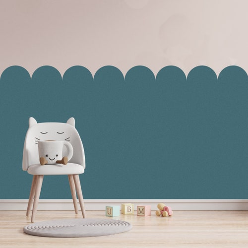 Scallop Edge STENCIL Wall Border / Nursery Room Interior Etsy
