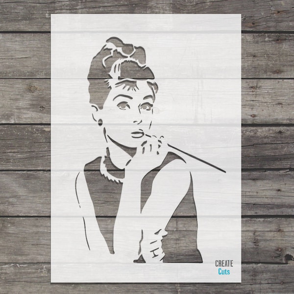 Audrey Hepburn STENCIL / Breakfast with Tiffany stencil
