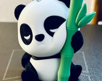 Statuetta di panda con bambù / Pandream Desk Buddy o portachiavi