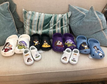 hand painted crocs