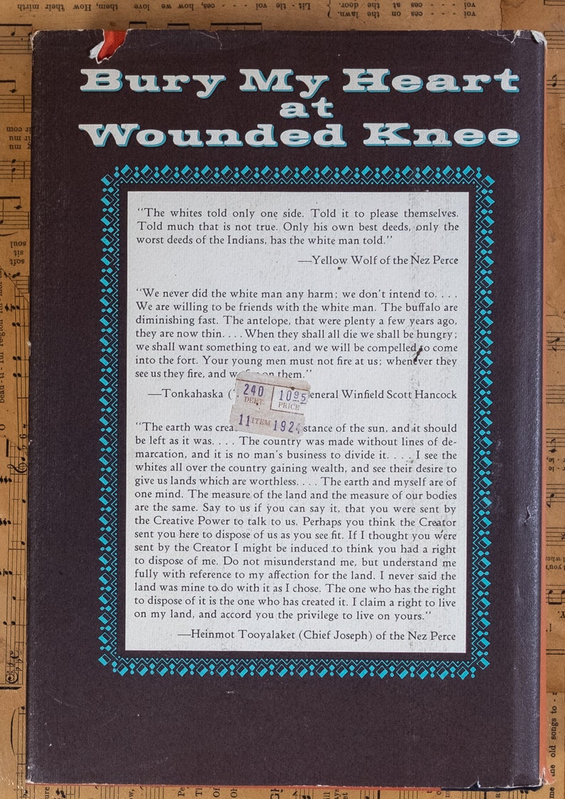 Bury My Heart at Wounded Knee by Dee Brown Bury My Heart at Wounded Knee by Dee Brown