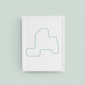 Detroit People Mover Map Thiscitymaps - Etsy