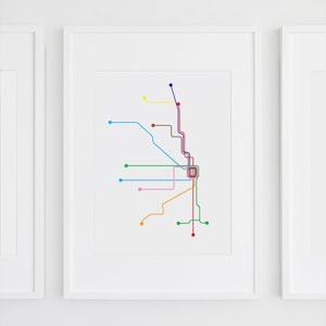 Chicago L Transit Map CTA Map ThisCityMaps image 2