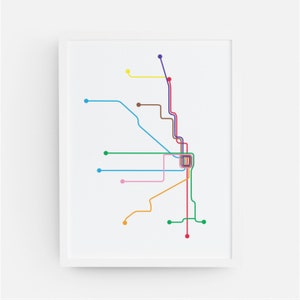 Chicago L Transit Map CTA Map ThisCityMaps image 4