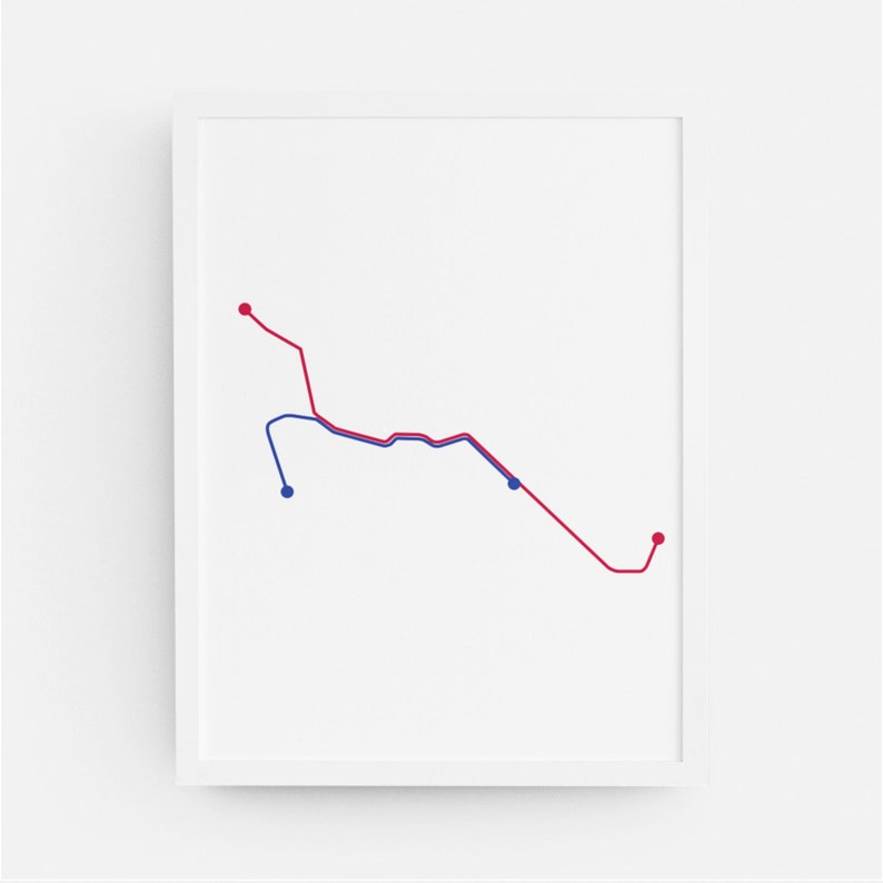 St. Louis Light Rail Map Thiscitymaps Etsy