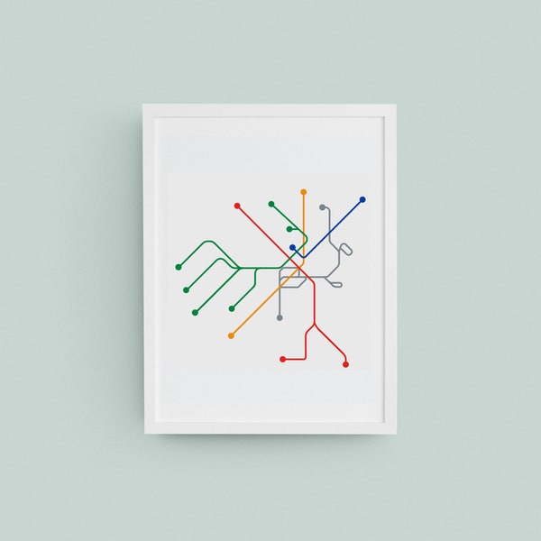 Boston T Transit Map - ThisCityMaps