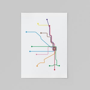 Chicago L Transit Map CTA Map ThisCityMaps image 3