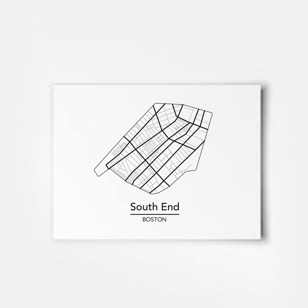 South End Boston Neighborhood Map