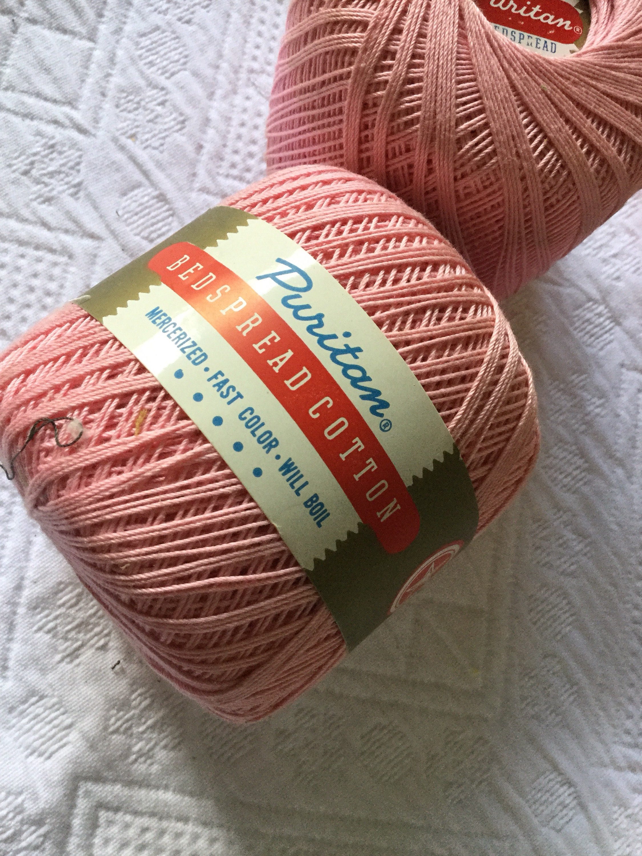 Vintage Tatting Crochet Thread and 2 Crochet Needles Pink Etsy