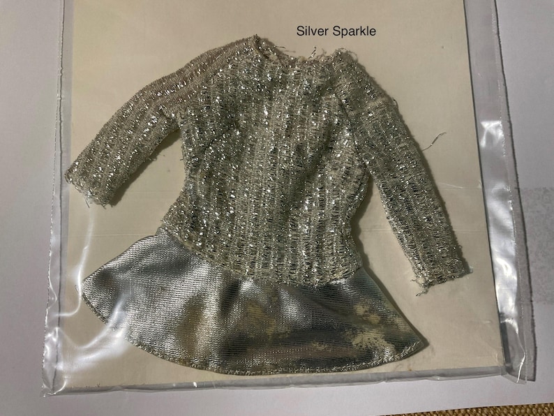 Barbie Clothes Vintage Assorted Varieties 1960s and 1970s Silver Sparkle