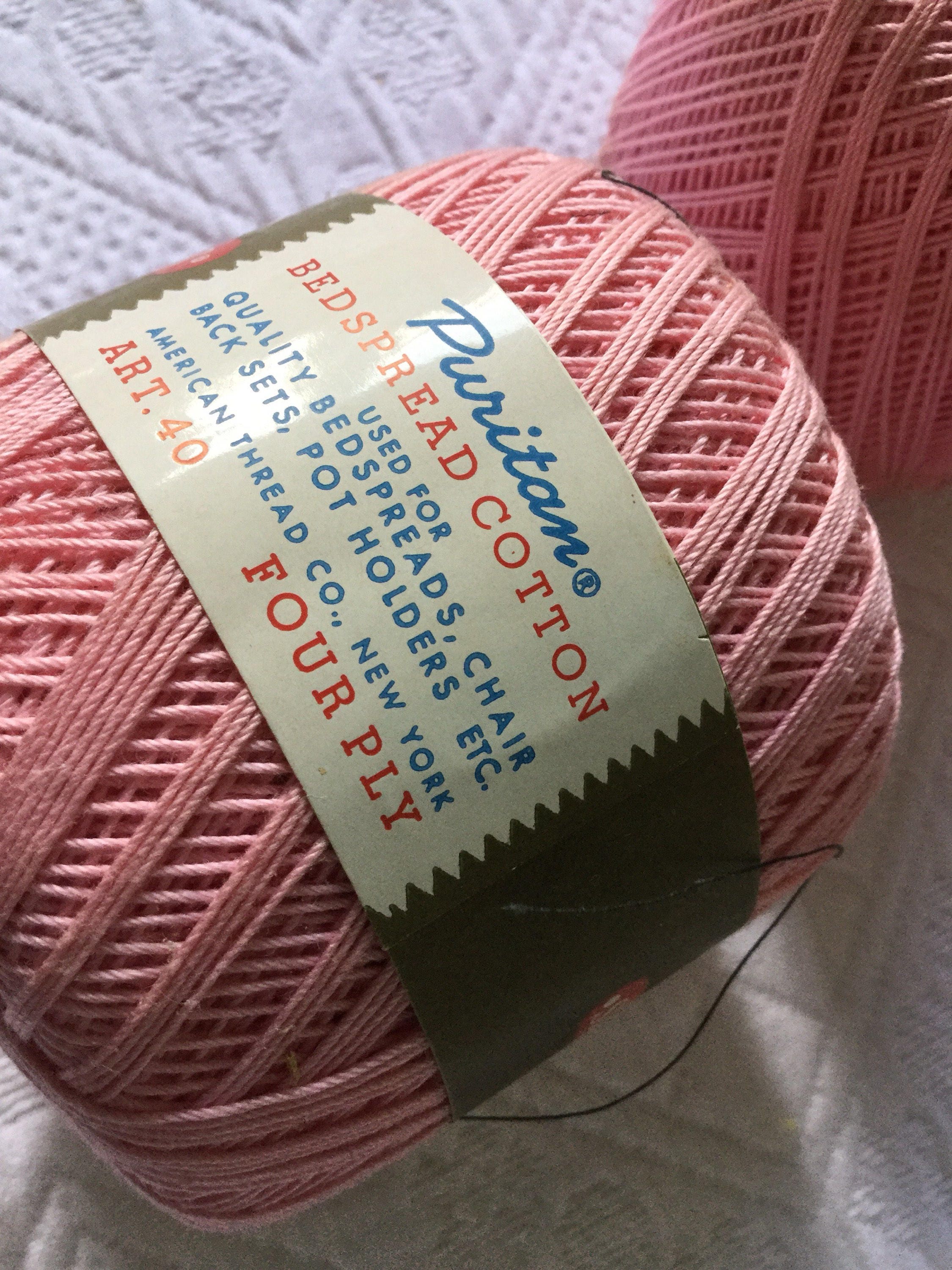 Vintage Tatting Crochet Thread and 2 Crochet Needles Pink Etsy