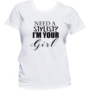 Stylist Shirt, Beautician Shirt, Hair Dresser T-Shirt, Business T-Shirt, Hair Stylist Shirt, Stylist Gifts, Advertising Shirt