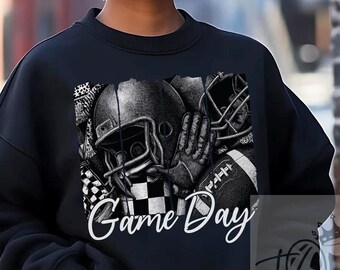 Football Gameday Sweatshirt - Kuscheliges Unisex Rundhals-Shirt für Tailgates, Freitagabend Lichter & Herbstsport, Fußball-Pullover, Spieltag-Pullover
