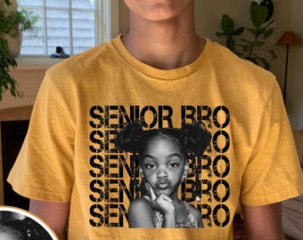 Custom Senior Bro 2027 Photo Shirt – Personalized Graduation Shirt - First Day Of School - Senior Portrait - Comfort Colors