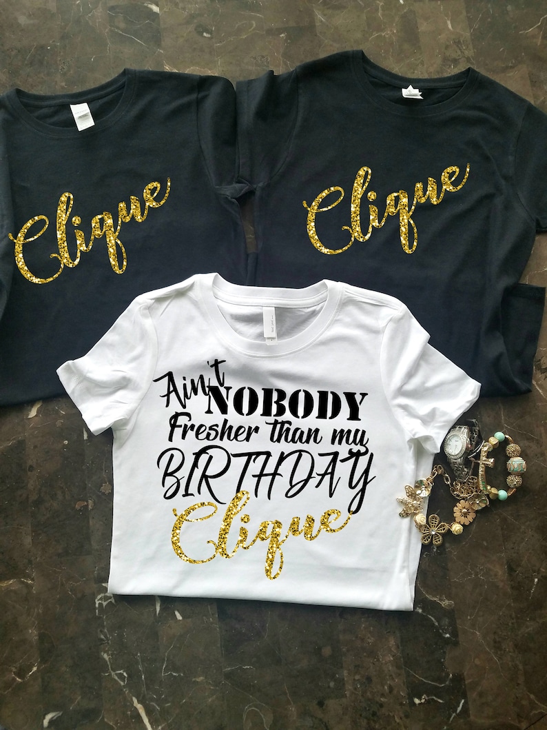 Birthday Group Shirts Birthday Party Shirts Birthday Clique Etsy