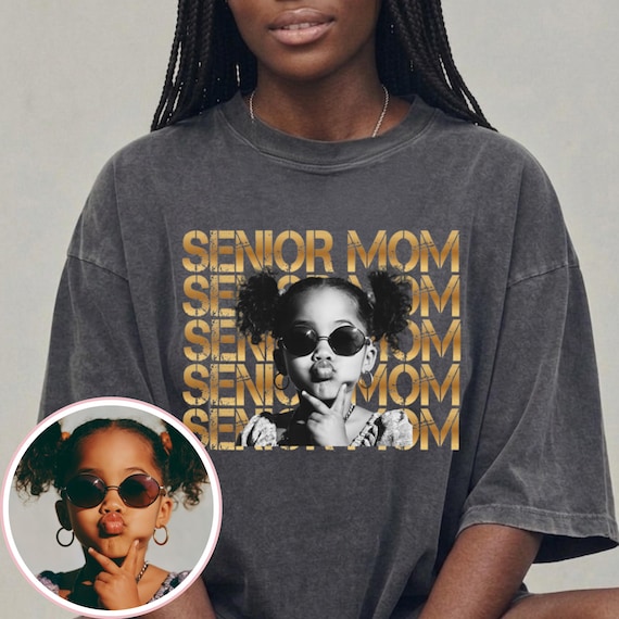 Personalized Photo Senior Mom 2027,  Mom of Senior 2027 Shirt, Comfort Colors -21