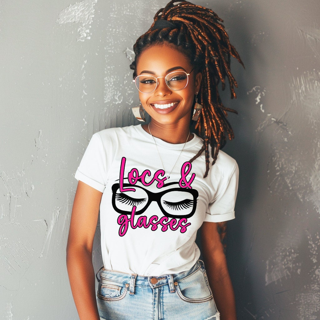 Locs & Glasses Shirt, Loc Shirt, Locs Shirt, Loc'd Tee, Loc'd T-Shirt