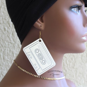 Cassette Tape Earrings, 90&#39;s Earrings, 80&#39;s Earrings, Retro Earrings, Vintage Style Earrings