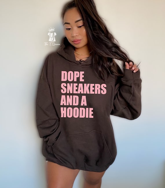 Zapatillas deportivas y sudadera con capucha de color marron Dope sudadera con capucha Sneakerhead moda hip hop Etsy Espana