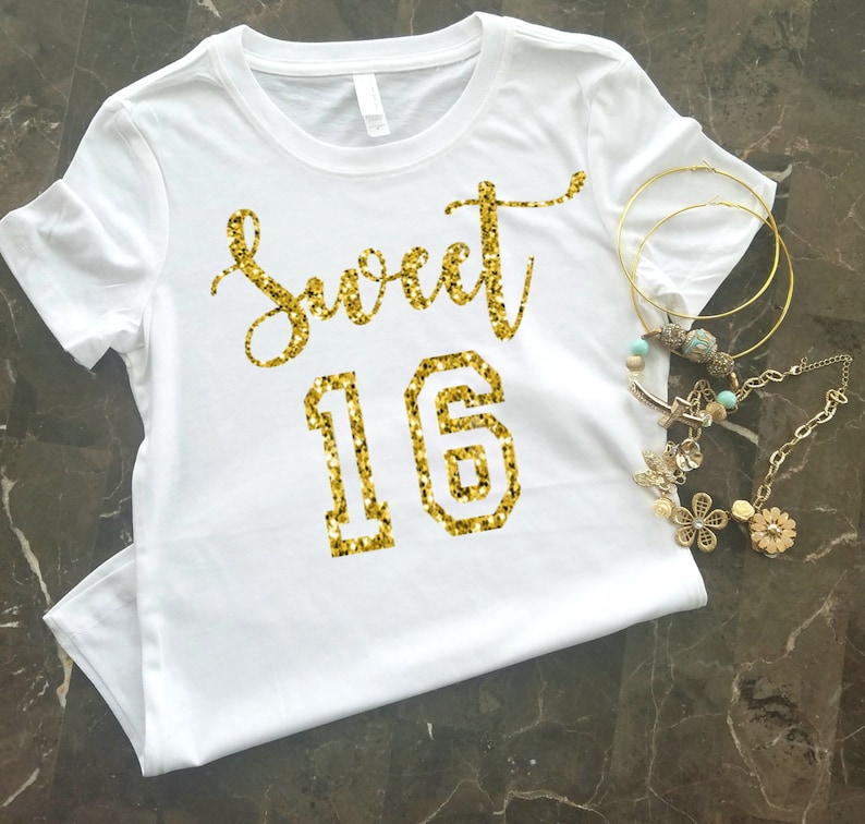 16th Birthday Shirt Gift Sweet Sixteen 16 Vintage Varsity