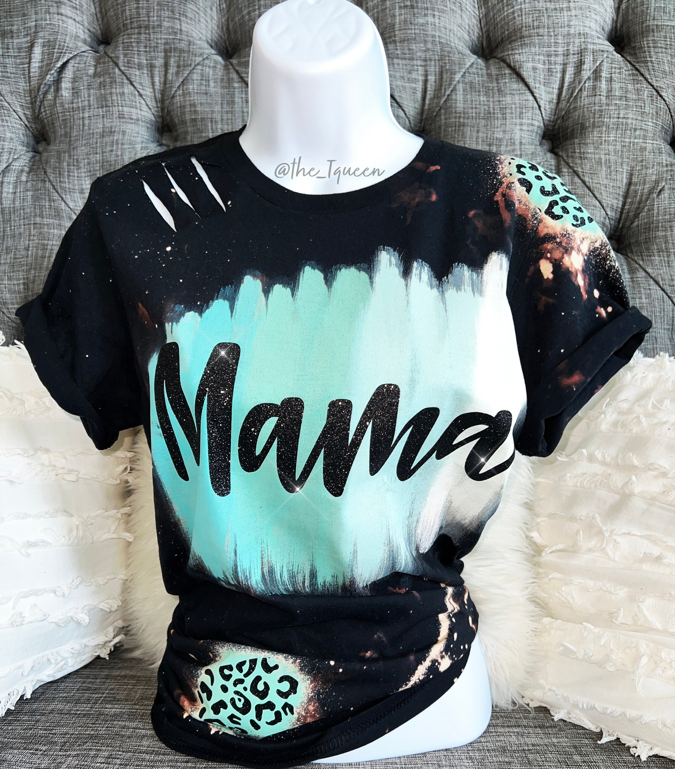 Bleached mom shirts Clearance