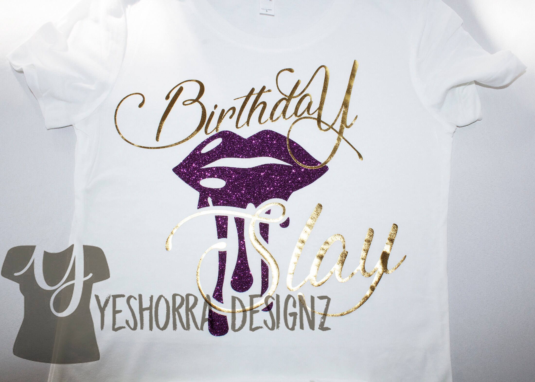 Birthday Slay Shirt Birthday Girl Shirt Lip Birthday Shirt | Etsy