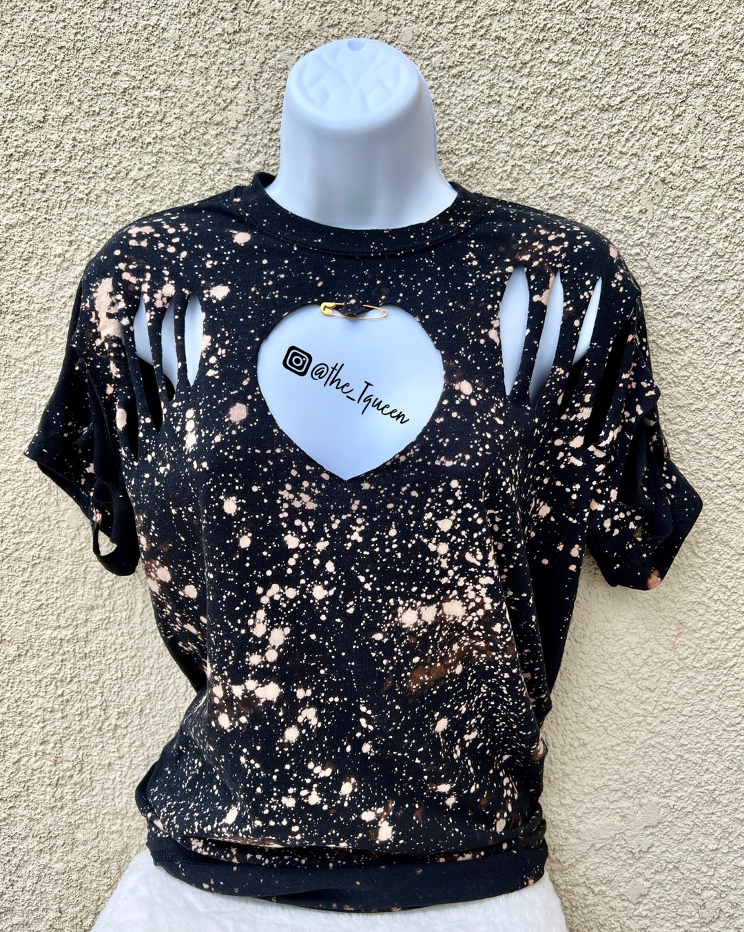 トップス Front Tuck Chemical Bleach T-shirt MAISON SPECIAL（メゾンスペシャル）の「Front Tuck Chemical