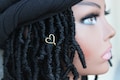 Handcrafted Heart  Loc Jewelry, Heart Loc Cuff, Wedding Hair Accessories, Set of 2, Loc Accessories, Braids Accessories, Hair Jewelry