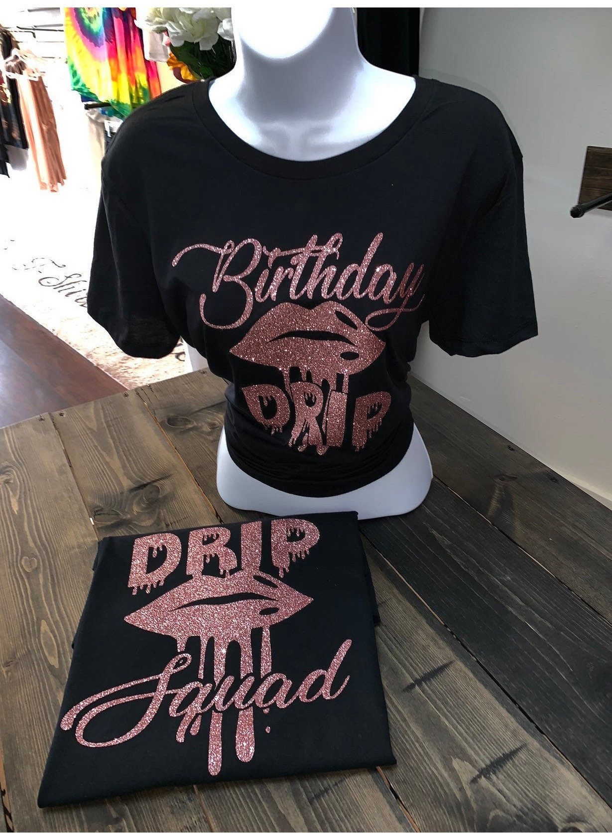 birthday drip t shirt