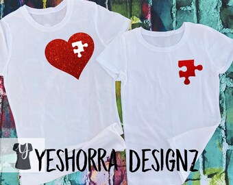 Chemises mère et fille, chemise mère et fils, chemises maman et moi, chemises assorties mère et fille Saint Valentin, ensembles de chemises