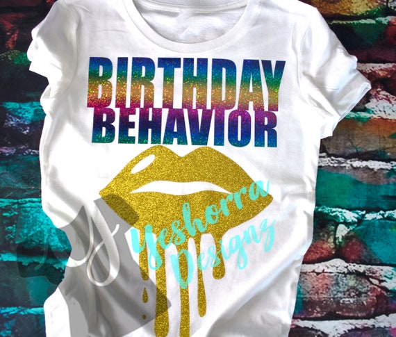 Download Birthday Shirt Birthday Behavior Shirt Rainbow Birthday | Etsy