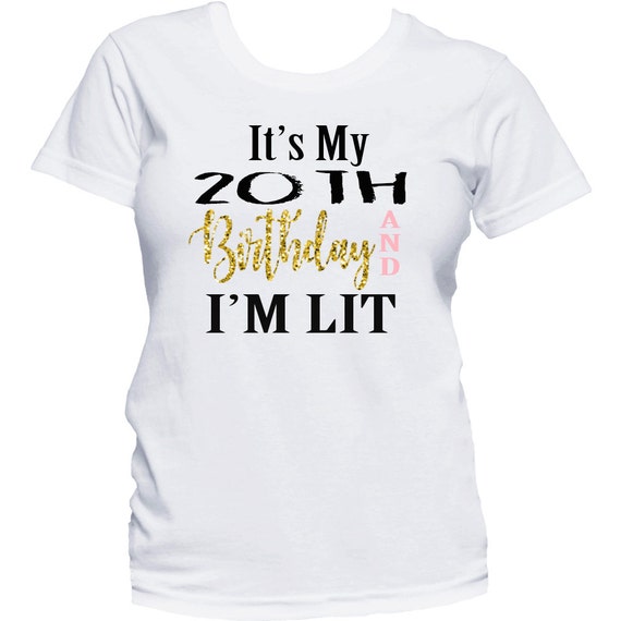 It's My 20th Birthday Shirt 20 Years Old 20th Birthday Gift It's My 20th Birthday Shirt 20 Years Old 20th Birthday Gift