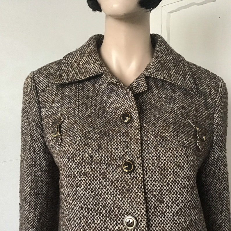 Vintage 1970s Pure Wool Tweed Jacket Vintage Blazer - Etsy