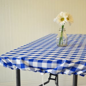 Royal Blue TableSnugg The Original Drawstring Tablecloth to secure your picnic from a windy day