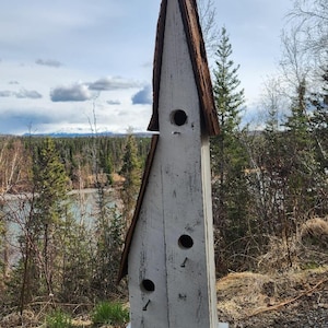 Rustic Reclaimed Wood Birdhouse: Extra Large Lean-To Condo, Amish Made