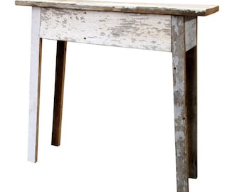 Rustic Reclaimed Barn Wood Side Table For Farmhouse & Home Decor, Custom, and Unique Gift By Amish Artisans in the USA