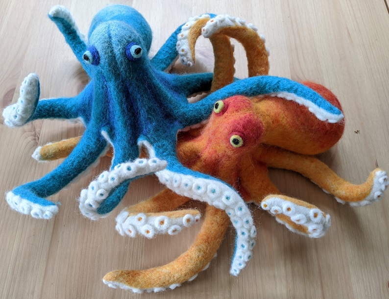 How to Needle Felt an Octopus Tutorial Instant Download PDF Etsy