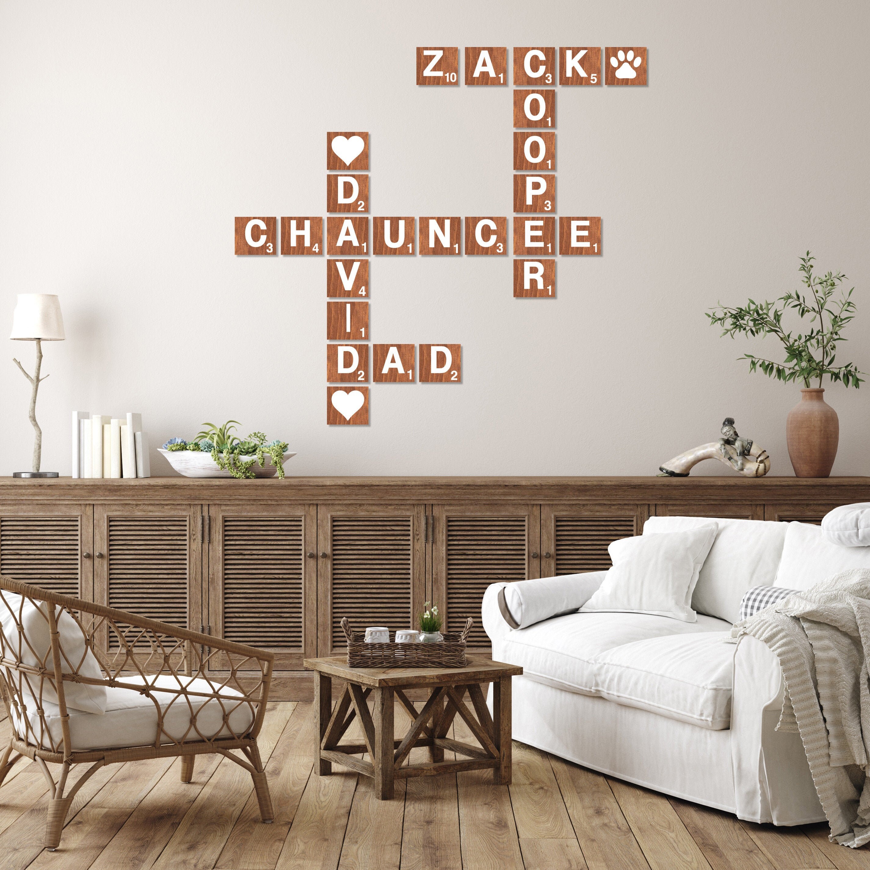 Scrabble Tile Wall Art 3x3 3.5 in Scrabble Tiles Wall Art Etsy