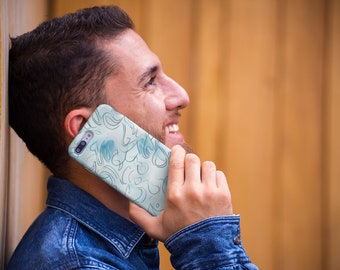 Encantador patrón de líneas azules digitales, descarga instantánea 1, 300DPI, JPG (4000 x 4000 px)