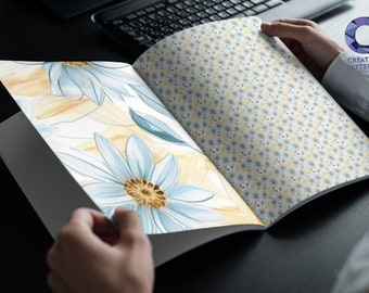 Papel Digital de flores de ensueño - descarga instantánea de fondo de papel de scrapbook imprimible texturas de acuarela floral mágico de ensueño