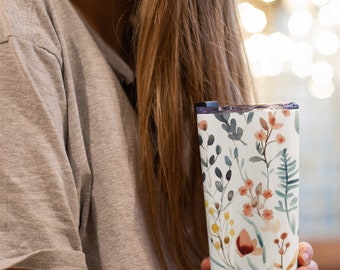 Primavera Floral Acuarela Digital Minimalista - Fondos de flores de acuarela - 1 Diseño de moda - PNG - Uso comercial - Fondo floral