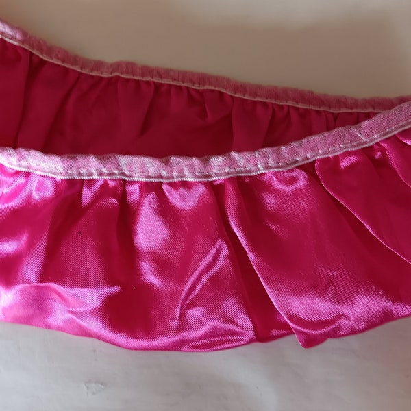 Stunning Pleated Satin Ruffle Polyester Spandex Crushed Velvet Box Pleated Burgandy Fabric Ribbon Trim - Buyers Choice